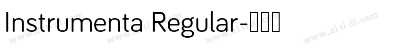 Instrumenta Regular字体转换